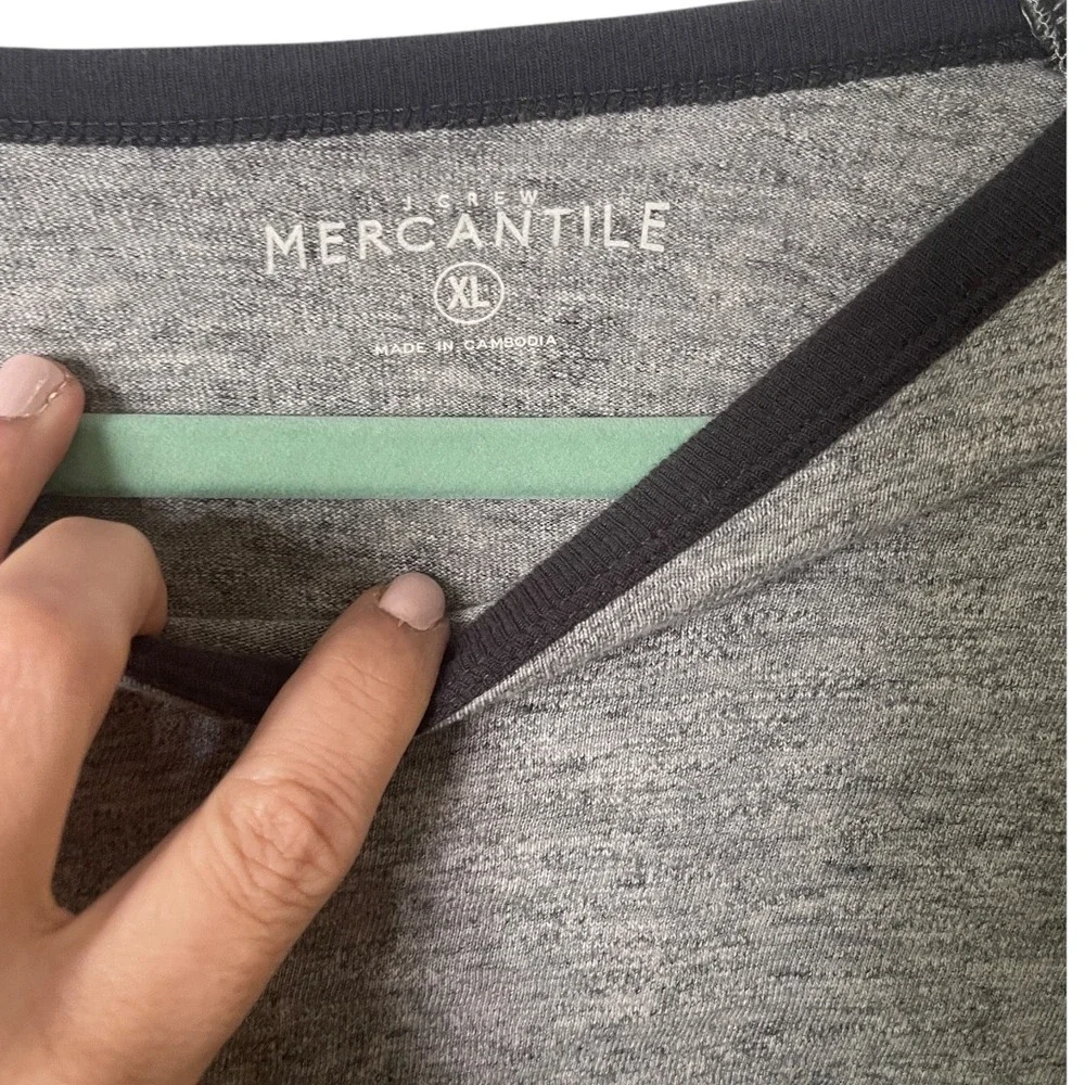 J. Crew Mercantile Grey Cotton Shirt XL‎